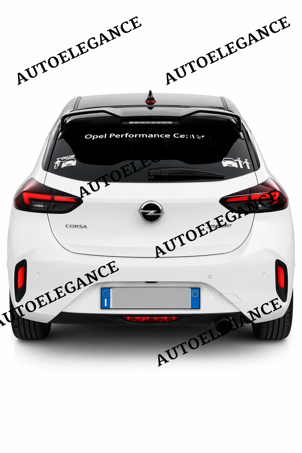 💫ART.0651 SPOILER TETTO PER OPEL CORSA F 2019+ NERO LUCIDO💫