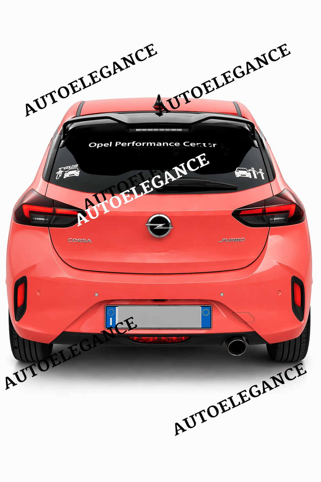 💫ART.0651 SPOILER TETTO PER OPEL CORSA F 2019+ NERO LUCIDO💫