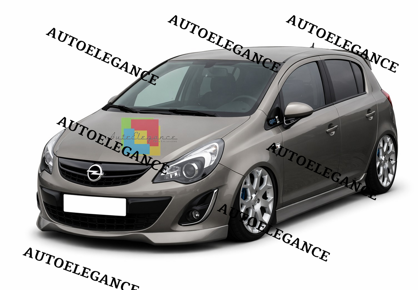 💫SPLITTER ANTERIORE NERO PER OPEL CORSA D RESTYLING OPC LOOK💫