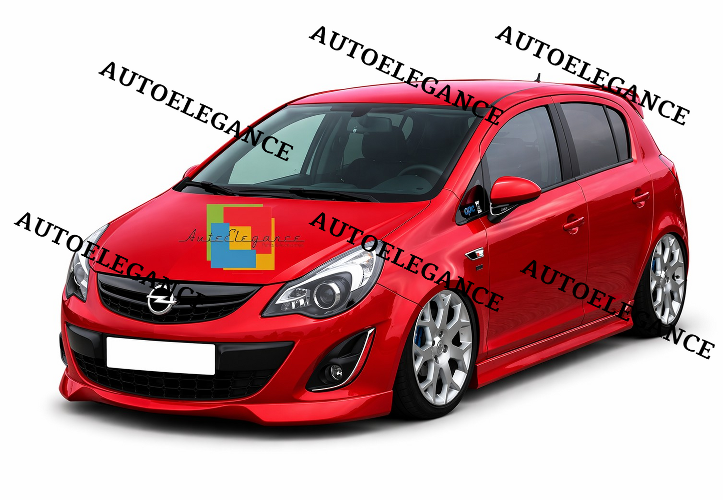 💫SPLITTER ANTERIORE NERO PER OPEL CORSA D RESTYLING OPC LOOK💫