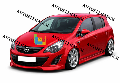 💫SPLITTER ANTERIORE NERO PER OPEL CORSA D RESTYLING OPC LOOK💫