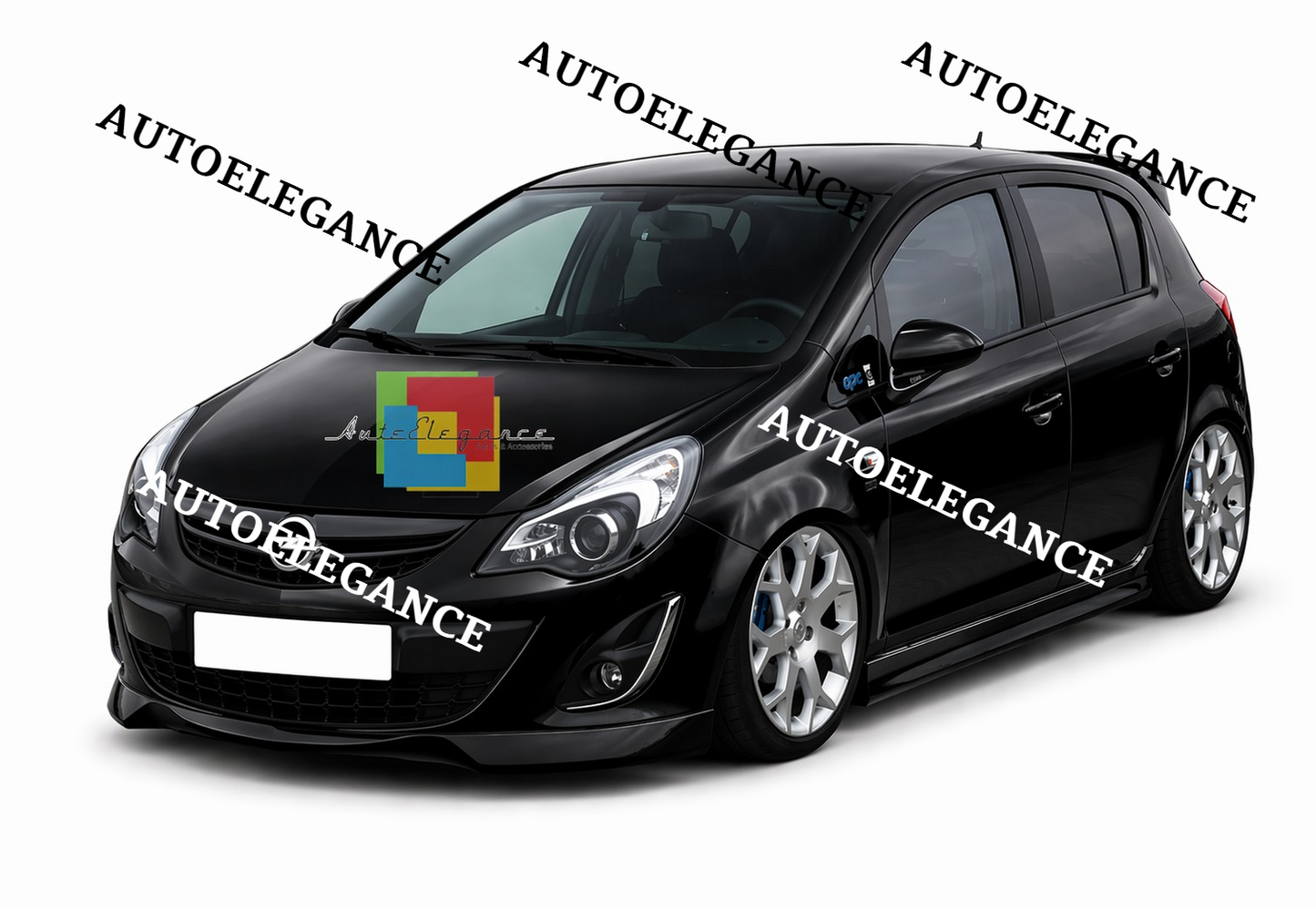 💫SPLITTER ANTERIORE NERO PER OPEL CORSA D RESTYLING OPC LOOK💫