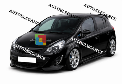 💫SPLITTER ANTERIORE NERO PER OPEL CORSA D RESTYLING OPC LOOK💫