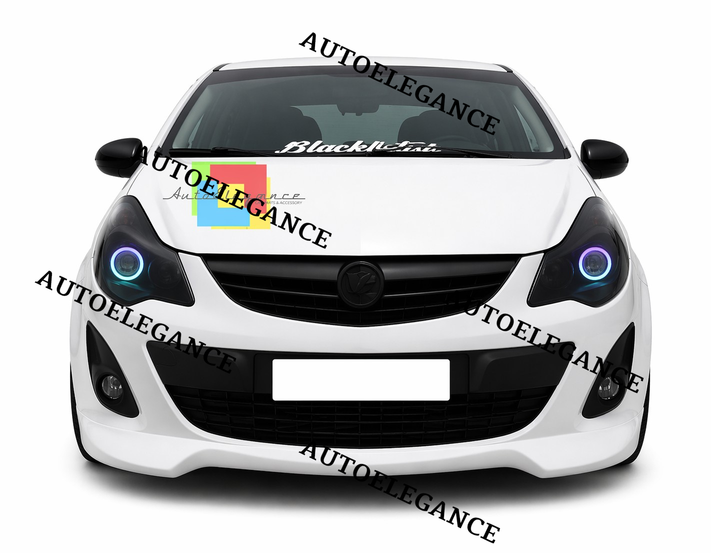 💫SPLITTER ANTERIORE NERO PER OPEL CORSA D RESTYLING OPC LOOK💫