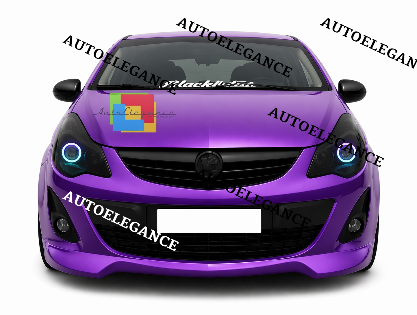 💫SPLITTER ANTERIORE NERO PER OPEL CORSA D RESTYLING OPC LOOK💫