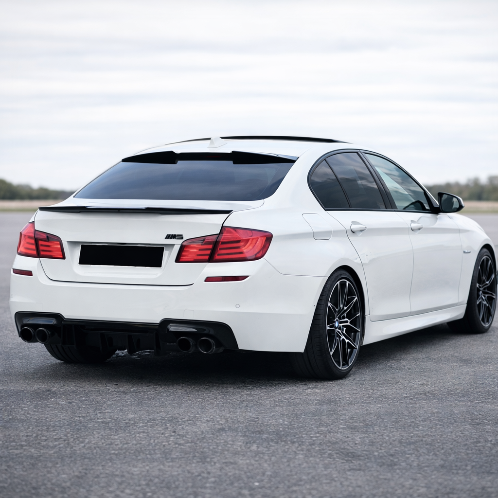 💫ART.8215 Spoiler sul Tetto Nero Lucido per BMW Serie 5 F10 F18 M5 10-17 💫