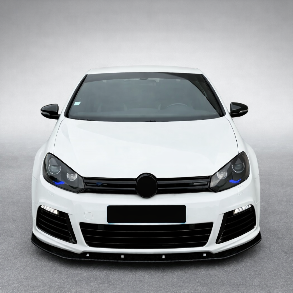 💫ART.8253 Splitter Anteriore per Volkswagen Golf 6R Golf MK6 Nero Lucido 2008+ 💫