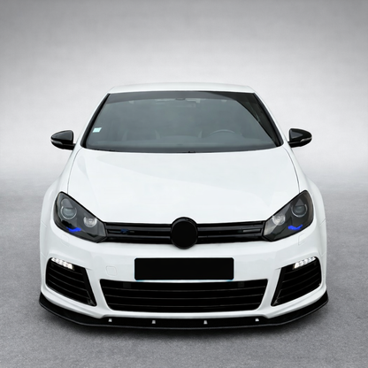 💫ART.8253 Splitter Anteriore per Volkswagen Golf 6R Golf MK6 Nero Lucido 2008+ 💫