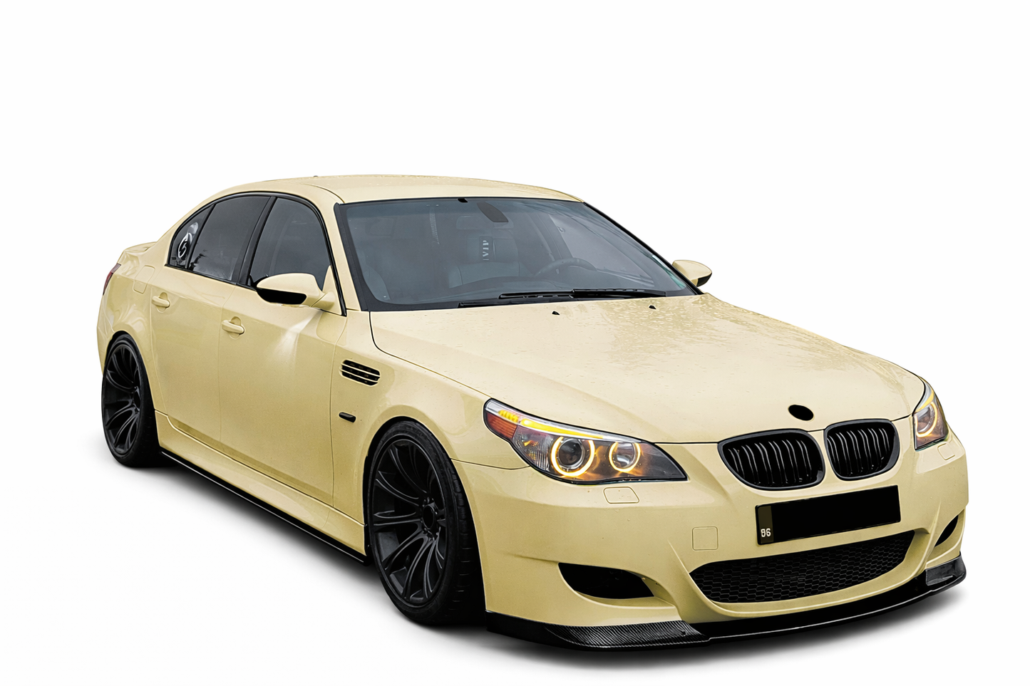💫 Sotto minigonne per BMW Serie 5 E60 E61 M Sport 2005-2010 Nero Lucido💫