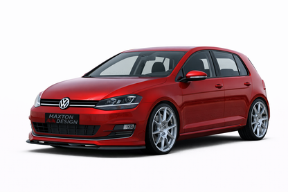 💫ART.8887 Splitter Anteriore Nero Lucido per Volkswagen Golf Mk7 Sport Pack💫