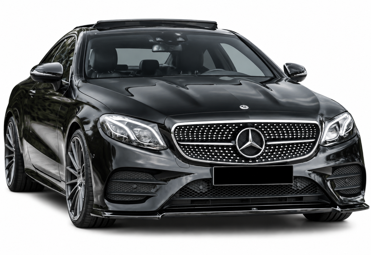 💕 Splitter Anteriore Adatto per Mercedes C238 ABS Nero Lucido V1 💕