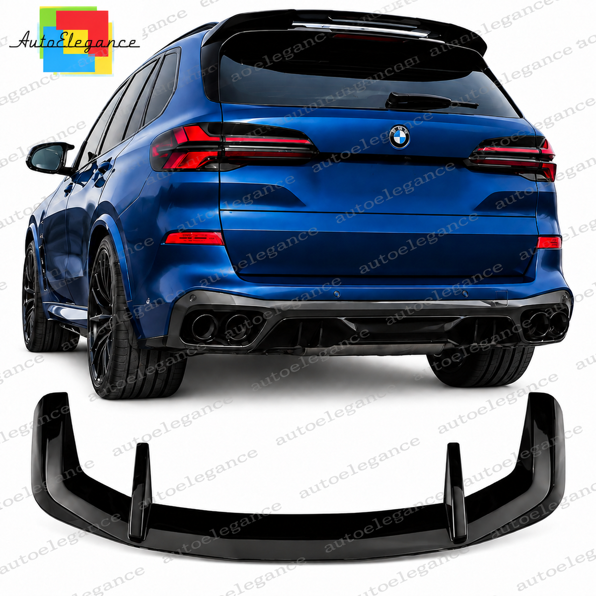 💕ALETTONE SPOILER ADATTO PER BMW X5 G05 18- LOOK M PERFORMANCE NERO LUCIDO💕
