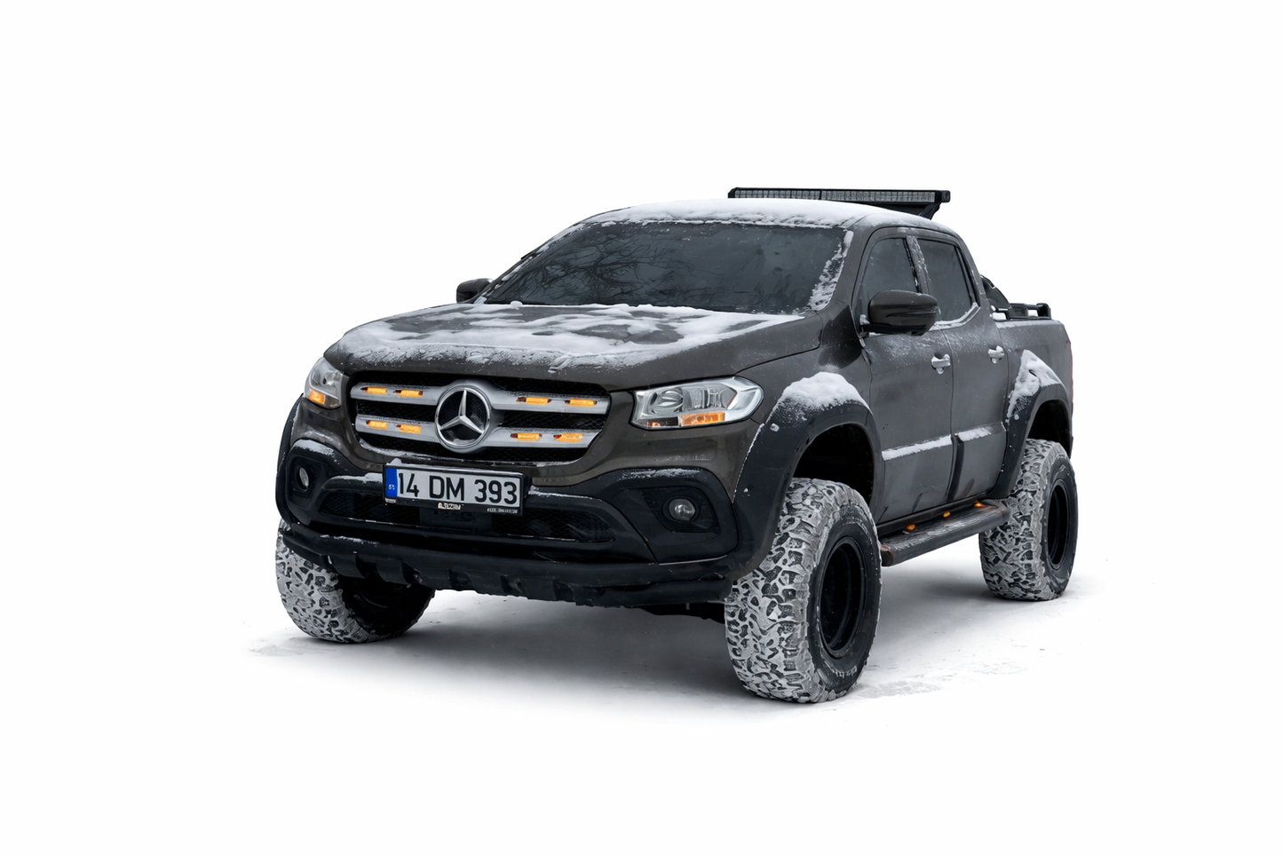 🔥ART. 1076 PARAFANGHI ADATTO PER MERCEDES CLASSE X W470 2017+ NERO OPACO🔥
