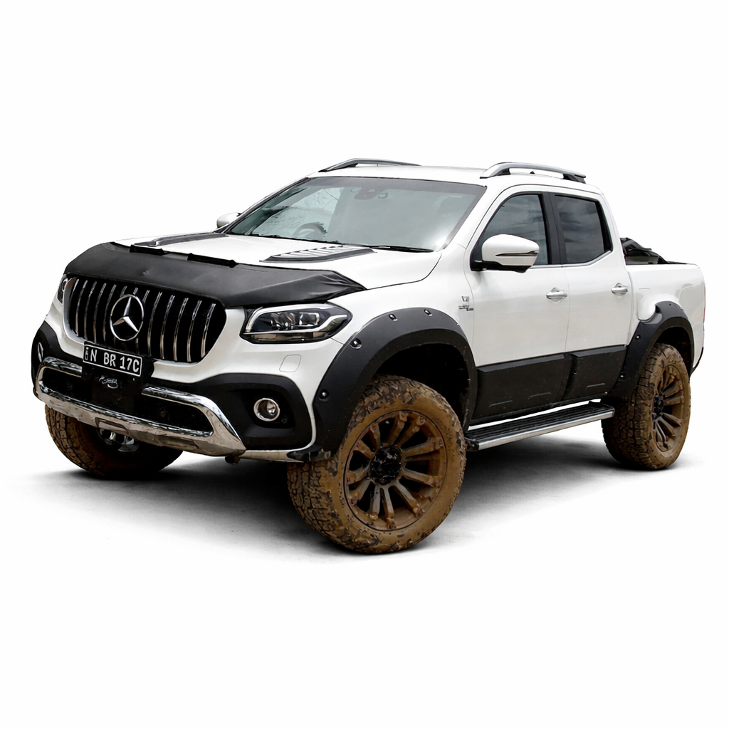 🔥ART. 1076 PARAFANGHI ADATTO PER MERCEDES CLASSE X W470 2017+ NERO OPACO🔥