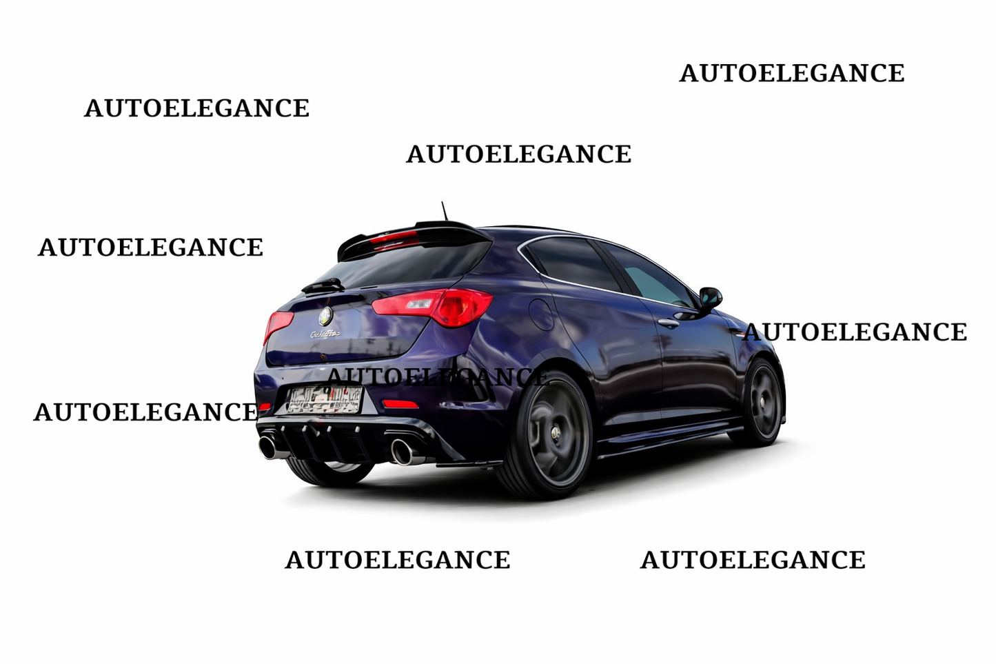 💫ART. 1954 FLAPS POSTERIORE ADATTO PER A.ROMEO GIULIETTA NERO LUCIDO💫