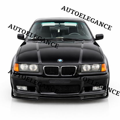 💫ART.9584 SPLITTER STILE M3 GTR PER BMW E36 1990+ NERO LUCIDO💫