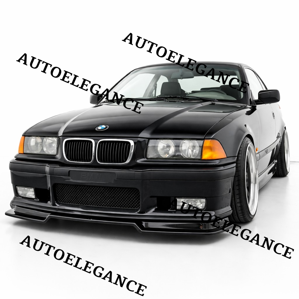 💫ART.9584 SPLITTER STILE M3 GTR PER BMW E36 1990+ NERO LUCIDO💫