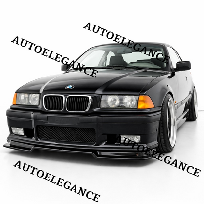 💫ART.9584 SPLITTER STILE M3 GTR PER BMW E36 1990+ NERO LUCIDO💫