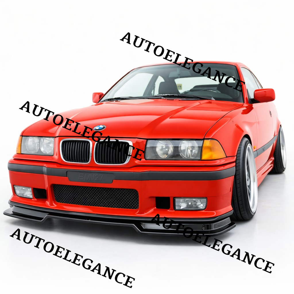 💫ART.9584 SPLITTER STILE M3 GTR PER BMW E36 1990+ NERO LUCIDO💫