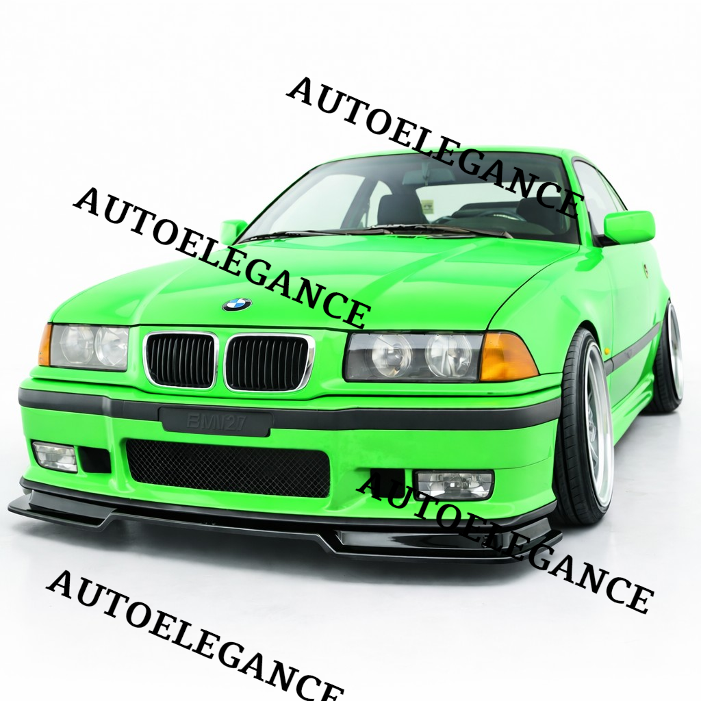 💫ART.9584 SPLITTER STILE M3 GTR PER BMW E36 1990+ NERO LUCIDO💫