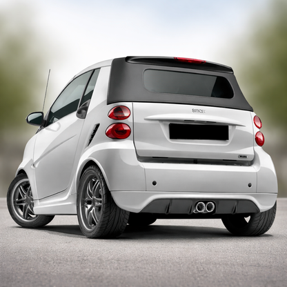 💫ART.8321 Diffusore Posteriore Nero Opaco per Smart Fortwo 451 💫