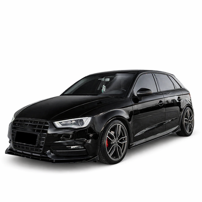 💫ART.9619 Sotto Minigonne Nero Lucido per AUDI A3 8V Sportback 2013-2016💫