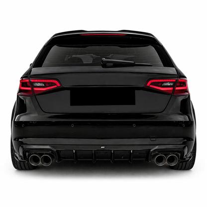 💫ART.9620 Diffusore Nero Lucido per AUDI A3 8V Sportback 2013-2016💫