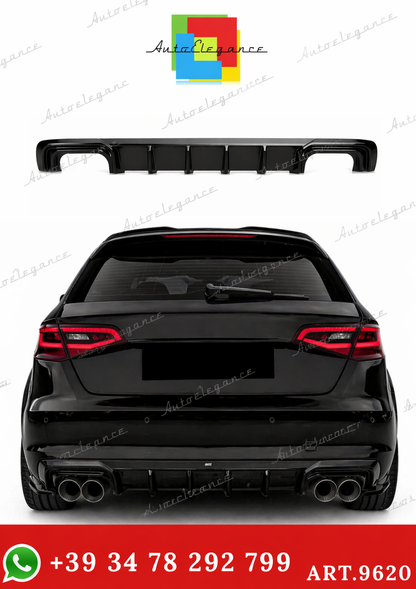 💫ART.9620 Diffusore Nero Lucido per AUDI A3 8V Sportback 2013-2016💫