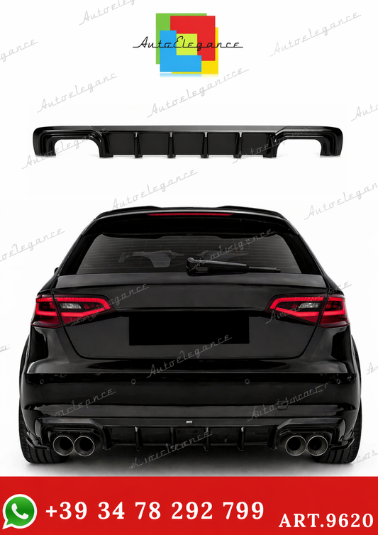 💫ART.9620 Diffusore Nero Lucido per AUDI A3 8V Sportback 2013-2016💫