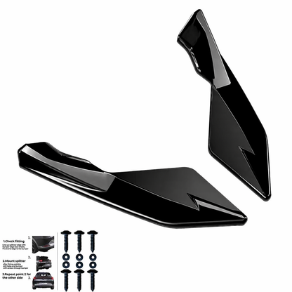 💫ART.9621 Flaps Posteriori Nero Lucido per AUDI A3 8V Sportback 2013-2016💫