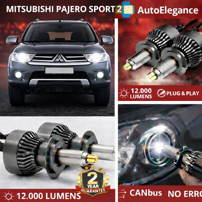 KIT LED per MITSUBISHI PAJERO ANABAGLIANTI H7 CANBUS Bianco 6500K 360 gradi