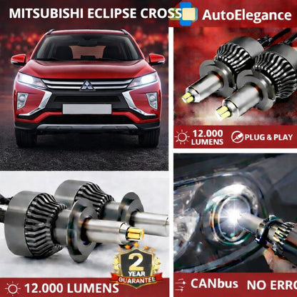 KIT LED per ECLIPSE CROSS ANABAGLIANTI H7 CANBUS Bianco 6500K 360 gradi