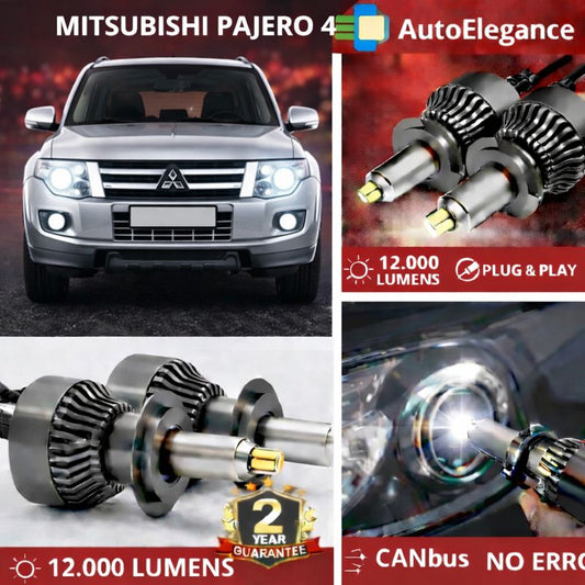 KIT LED per MITSUBISHI PAJERO 4 ANABAGLIANTI H7 CANBUS Bianco 6500K 360 gradi
