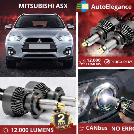 KIT LED per MITSUBISHI ASX ANABAGLIANTI H7 CANBUS Bianco 6500K 360 gradi