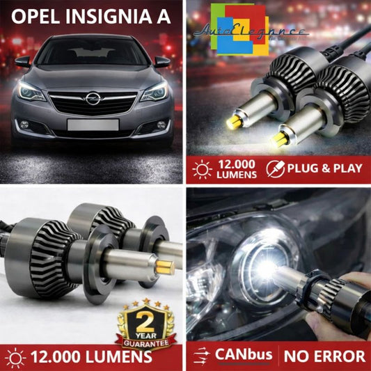 KIT LED per OPEL INSIGNIA A  ANABAGLIANTI H7 CANBUS Bianco 6500K 360 gradi