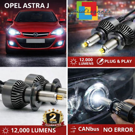 KIT LED per OPEL ASTRA J ANABAGLIANTI H7 CANBUS Bianco 6500K 360 gradi