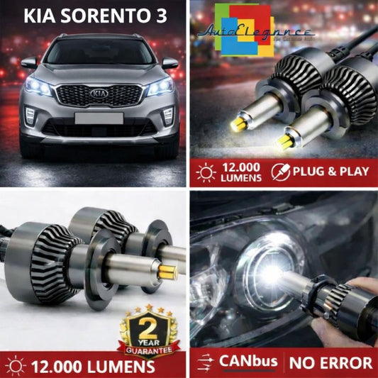 KIT LED per  Kia Sorento 3 ANABAGLIANTI H7 CANBUS Bianco 6500K 360 gradi