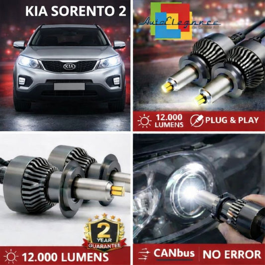 KIT LED per Kia Sorento 2 ANABAGLIANTI H7 CANBUS Bianco 6500K 360 gradi
