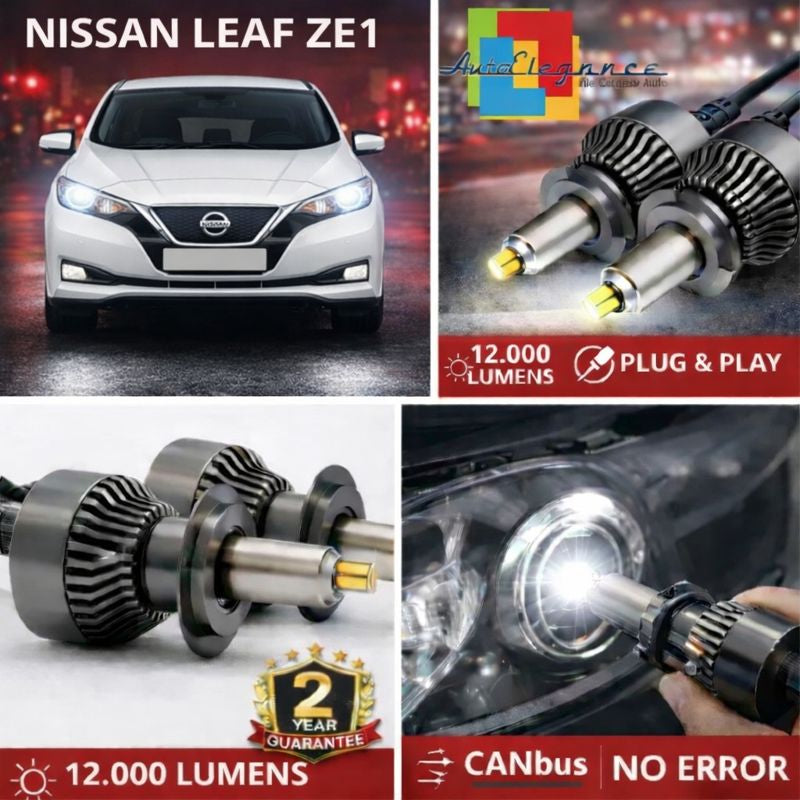 KIT LED per NISSAN LEAF ZE1  ANABAGLIANTI H7 CANBUS Bianco 6500K 360 gradi