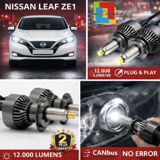 KIT LED per NISSAN LEAF ZE1  ANABAGLIANTI H7 CANBUS Bianco 6500K 360 gradi