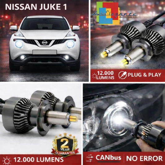 KIT LED per NISSAN JUKE 1  ANABAGLIANTI H7 CANBUS Bianco 6500K 360 gradi