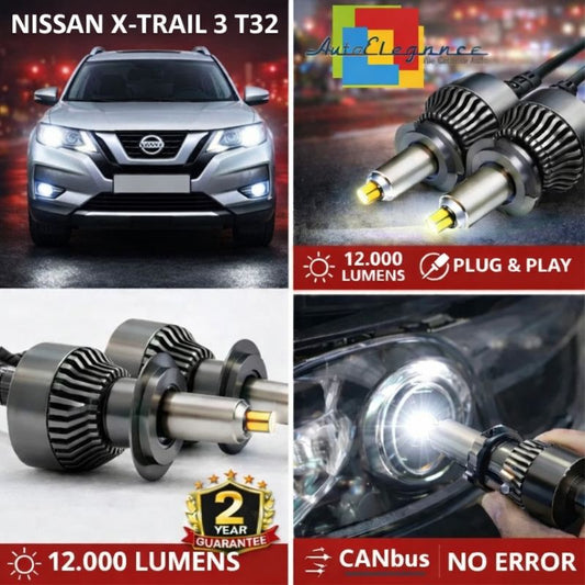 KIT LED per NISSAN X-TRAIL 3 T32 ANABAGLIANTI H7 CANBUS Bianco 6500K 360 gradi