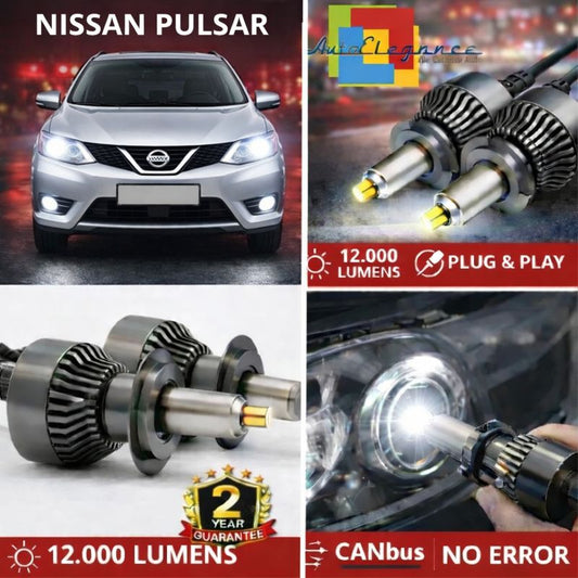 KIT LED per NISSAN PULSAR ANABAGLIANTI H7 CANBUS Bianco 6500K 360 gradi