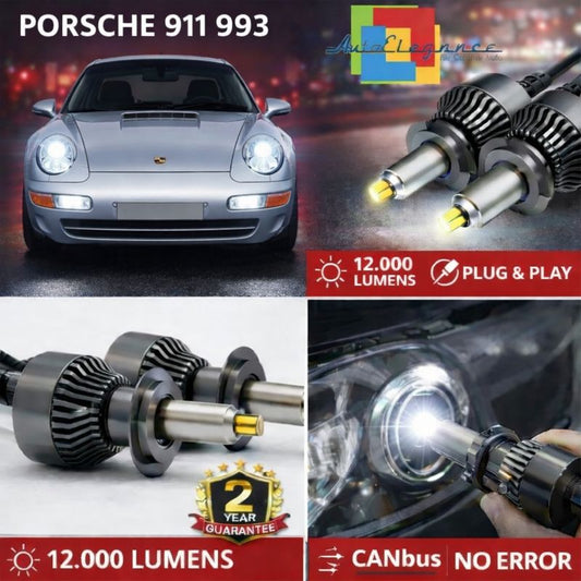 KIT LED per PORSCHE 911 993  ANABAGLIANTI H7 CANBUS Bianco 6500K 360 gradi