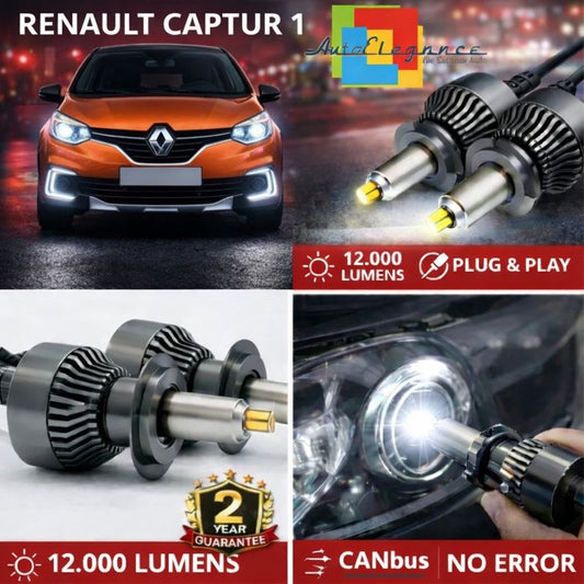 KIT LED per  RENAULT CAPTUR 1  ANABAGLIANTI H7 CANBUS Bianco 6500K 360 gradi