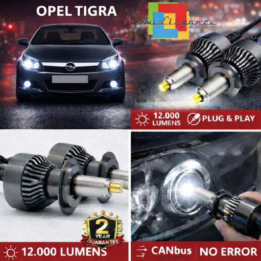KIT LED per OPEL TIGRA ANABAGLIANTI H7 CANBUS Bianco 6500K 360 gradi