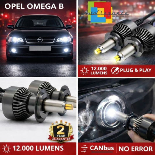 KIT LED per OPEL OMEGA B ANABAGLIANTI H7 CANBUS Bianco 6500K 360 gradi