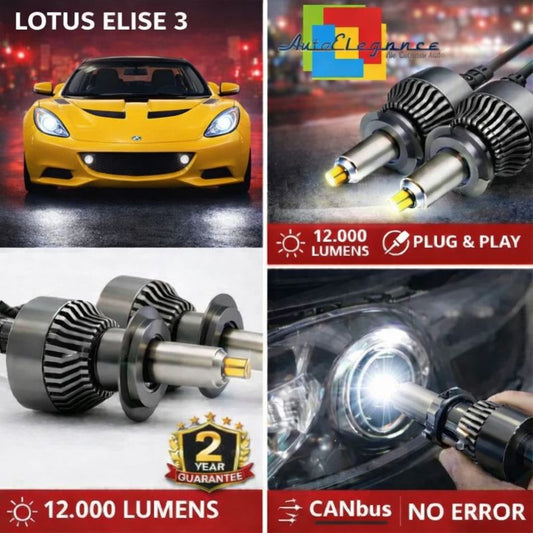 KIT LED per Lotus Elise 3  ANABAGLIANTI H7 CANBUS Bianco 6500K 360 gradi