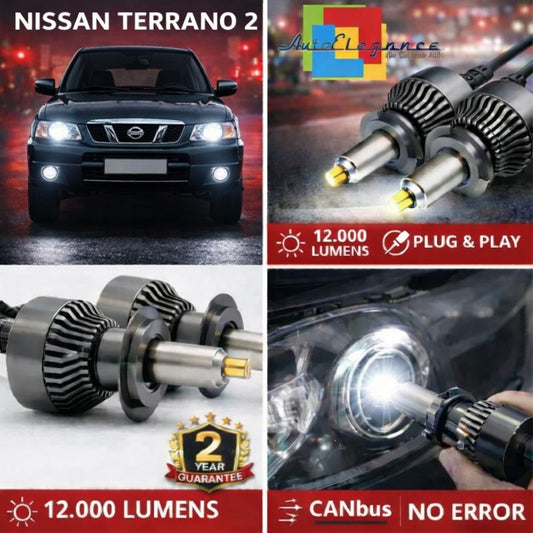 KIT LED per NISSAN TERRANO 2  ANABAGLIANTI H7 CANBUS Bianco 6500K 360 gradi