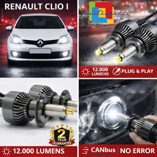 KIT LED per RENAULT CLIO 1  ANABAGLIANTI H7 CANBUS Bianco 6500K 360 gradi